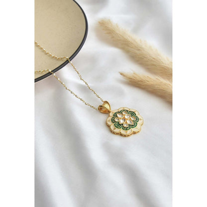 SWABHIMANN Venya Multicolour and White Pendant