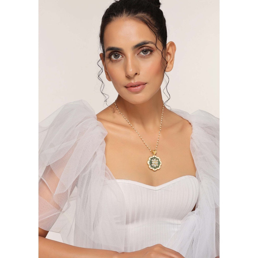 SWABHIMANN Venya Multicolour and White Pendant