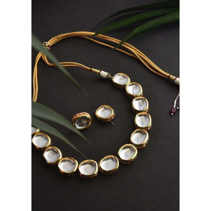 SWABHIMANN Amala Gold Plated Kundan Choker Necklace Set