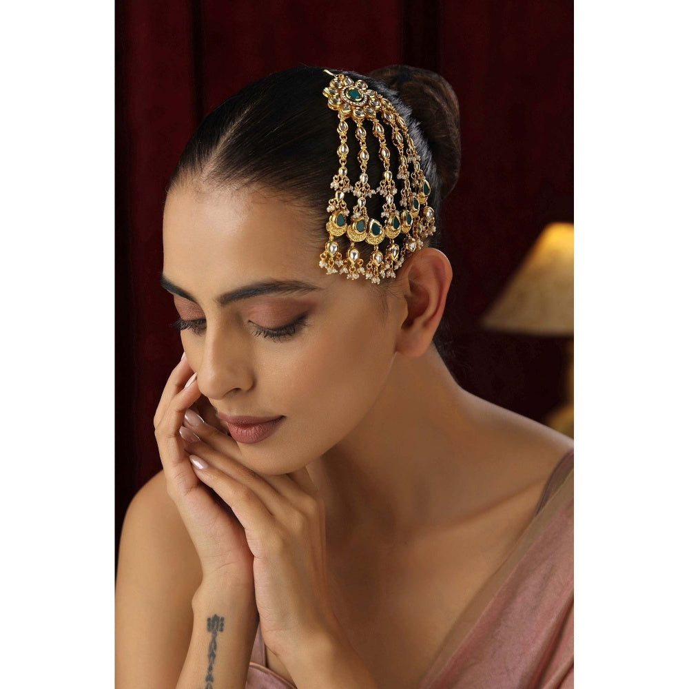 SWABHIMANN Lavina Multicolour Kundan Passa