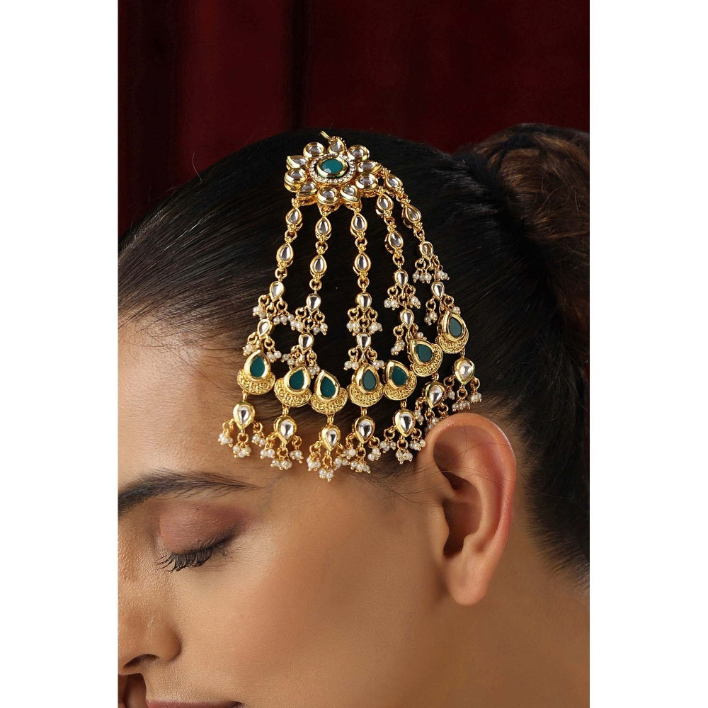 SWABHIMANN Lavina Multicolour Kundan Passa