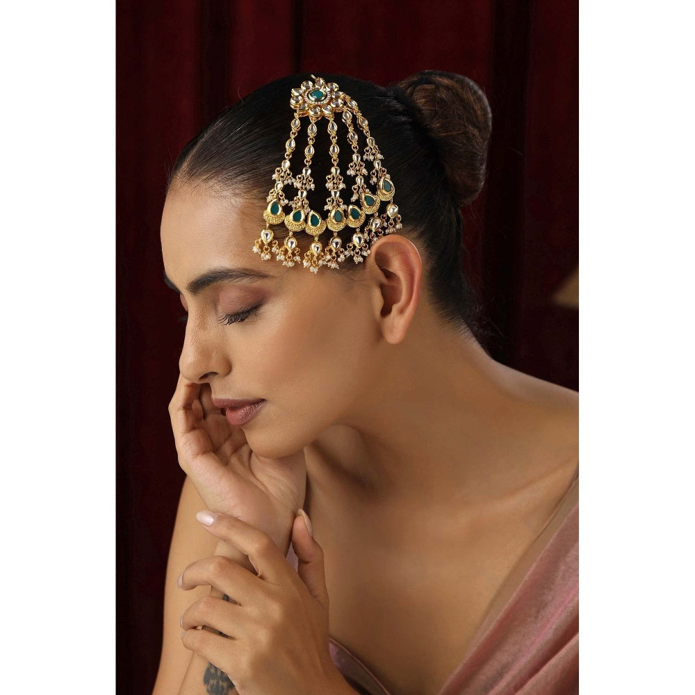 SWABHIMANN Lavina Multicolour Kundan Passa