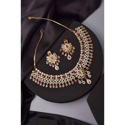 SWABHIMANN Bhumika Multicolour Jadau Kundan Necklace Set