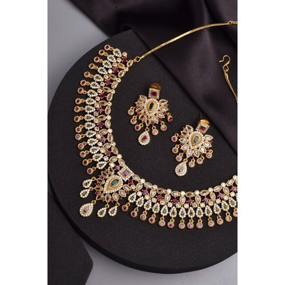 SWABHIMANN Bhumika Multicolour Jadau Kundan Necklace Set