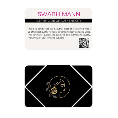 SWABHIMANN Kaushni Multicolour Jadau Polki Dangler Earrings
