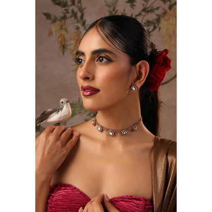 SWABHIMANN Reksha Gold Polki Jewellery Set