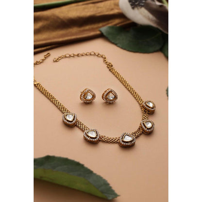 SWABHIMANN Reksha Gold Polki Jewellery Set
