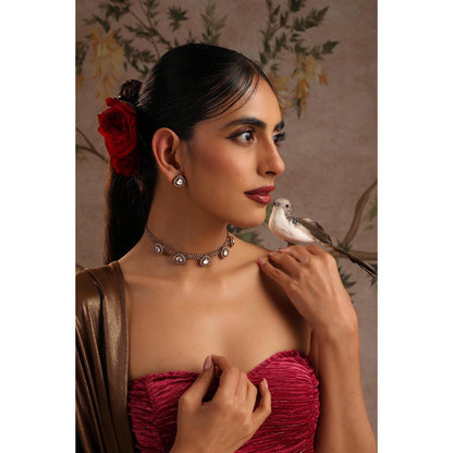 SWABHIMANN Reksha Gold Polki Jewellery Set