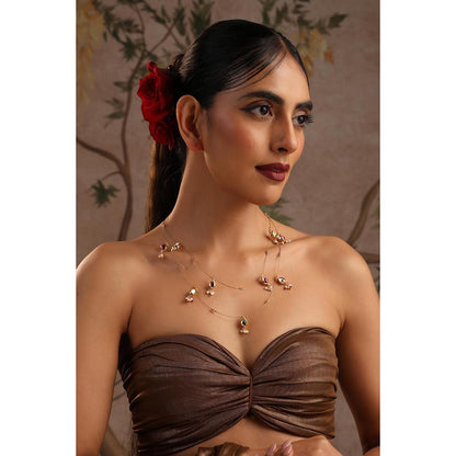 SWABHIMANN Sirohi Multicolour Polki Necklace