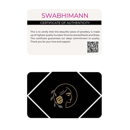 SWABHIMANN Vrishkha Green Polki Kamarband