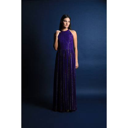 Swatee Singh Halter Neck Maxi Dress