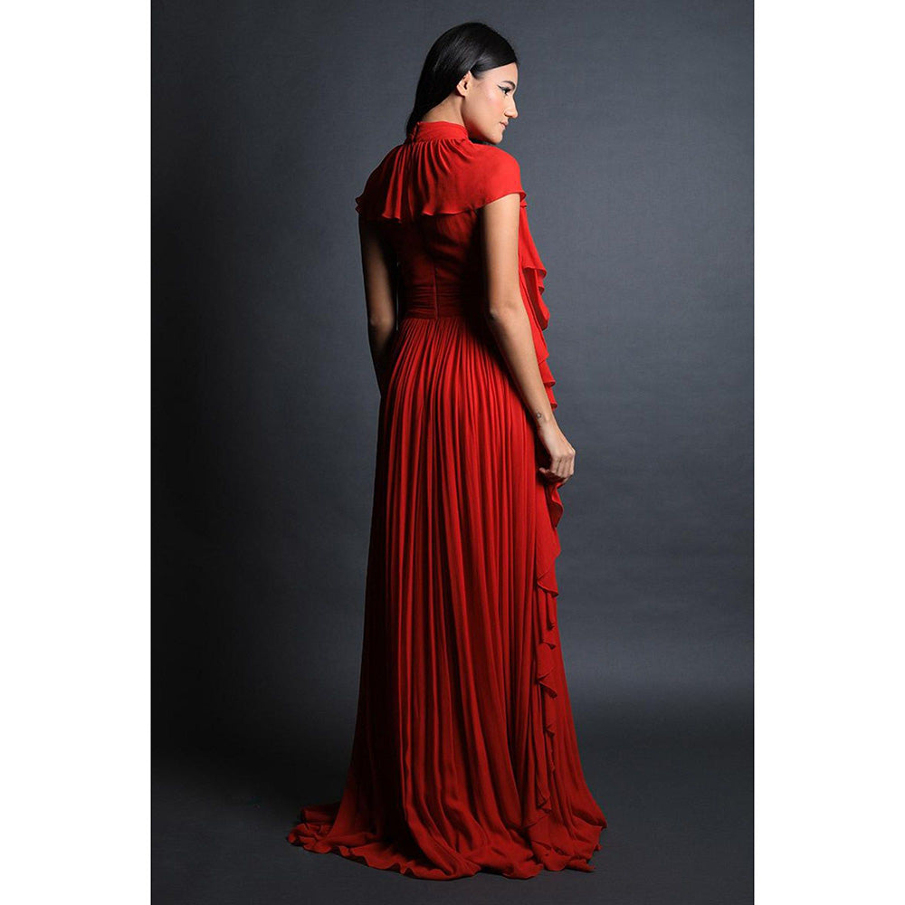 Swatee Singh Ruffle Detail Gown