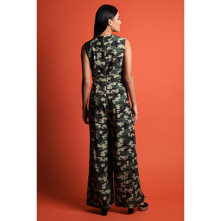 Swatee Singh Coat Collar Wide Legged Jumpsuit