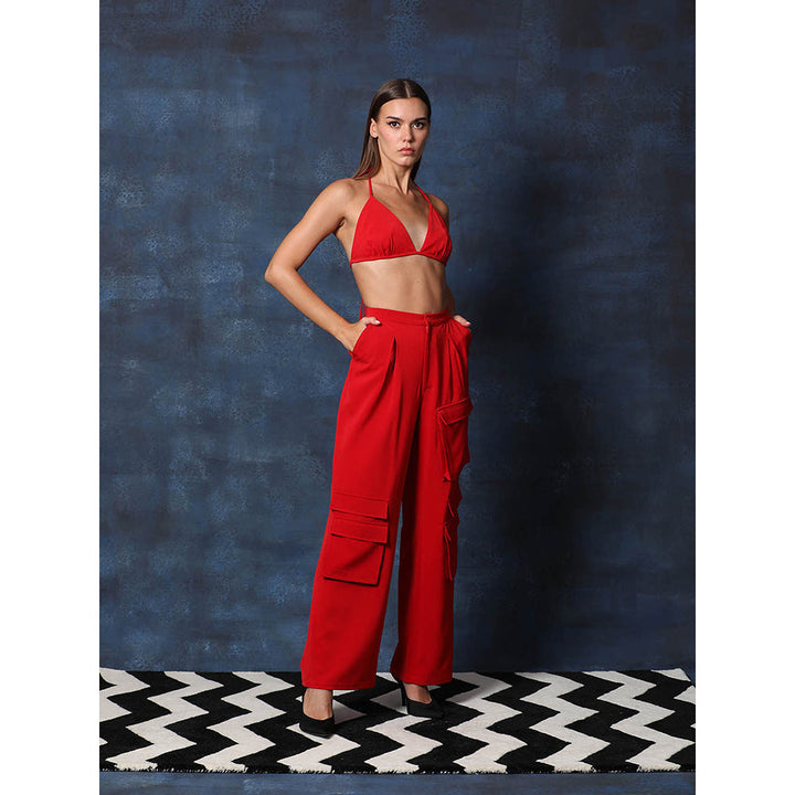 Swatee Singh Strappy Top With Cargos Pant