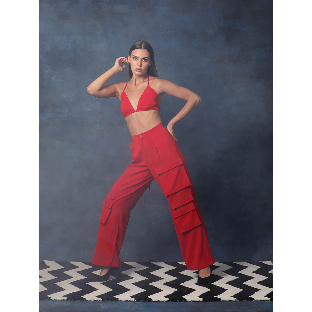 Swatee Singh Strappy Top With Cargos Pant