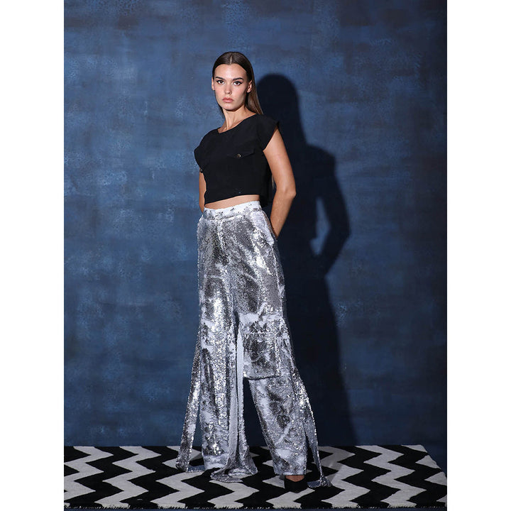 Swatee Singh Crop Top With Cargo Pant