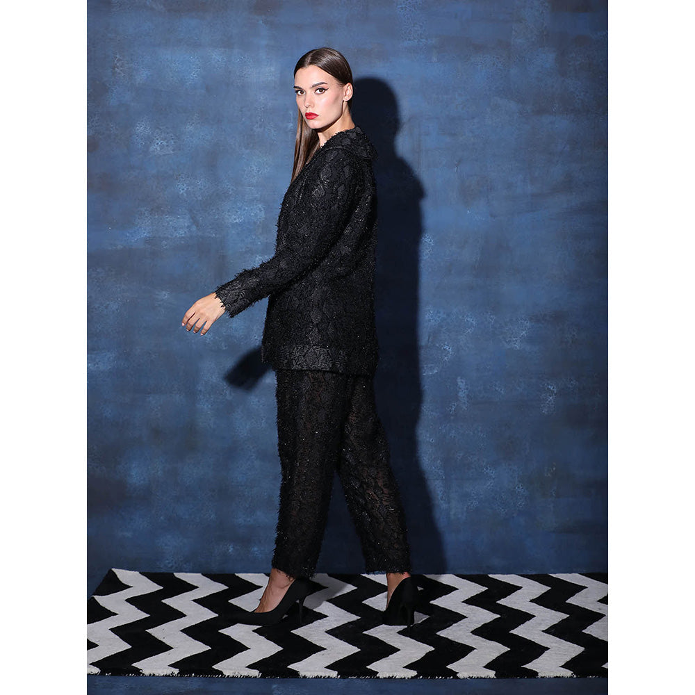 Swatee Singh Blazer With Full Straight Sleeves And Pant