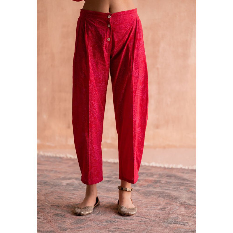 SWATTI KAPOOR Lal Red Printed Pant