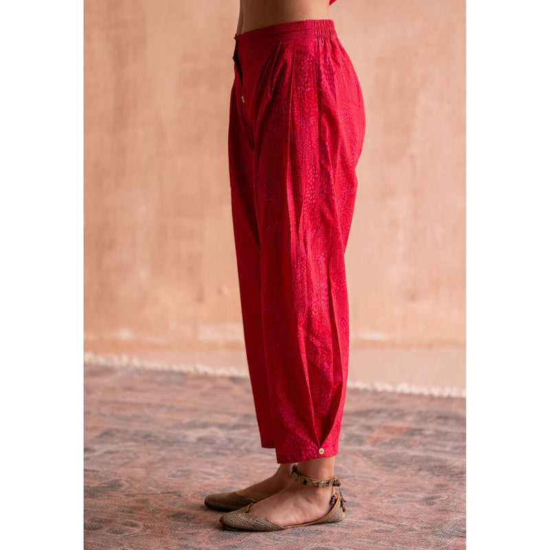 SWATTI KAPOOR Lal Red Printed Pant