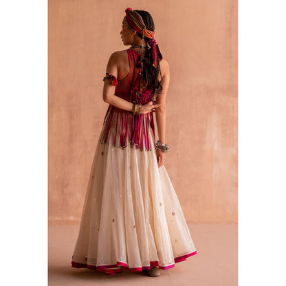 SWATTI KAPOOR Rani Pink Printed Top