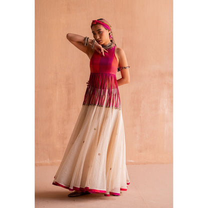 SWATTI KAPOOR Rani Pink Printed Top