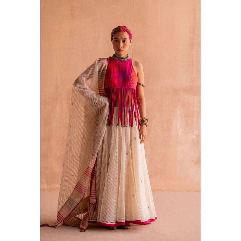 SWATTI KAPOOR Rani Pink Printed Top