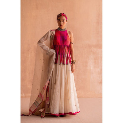 SWATTI KAPOOR Rani Pink Printed Top