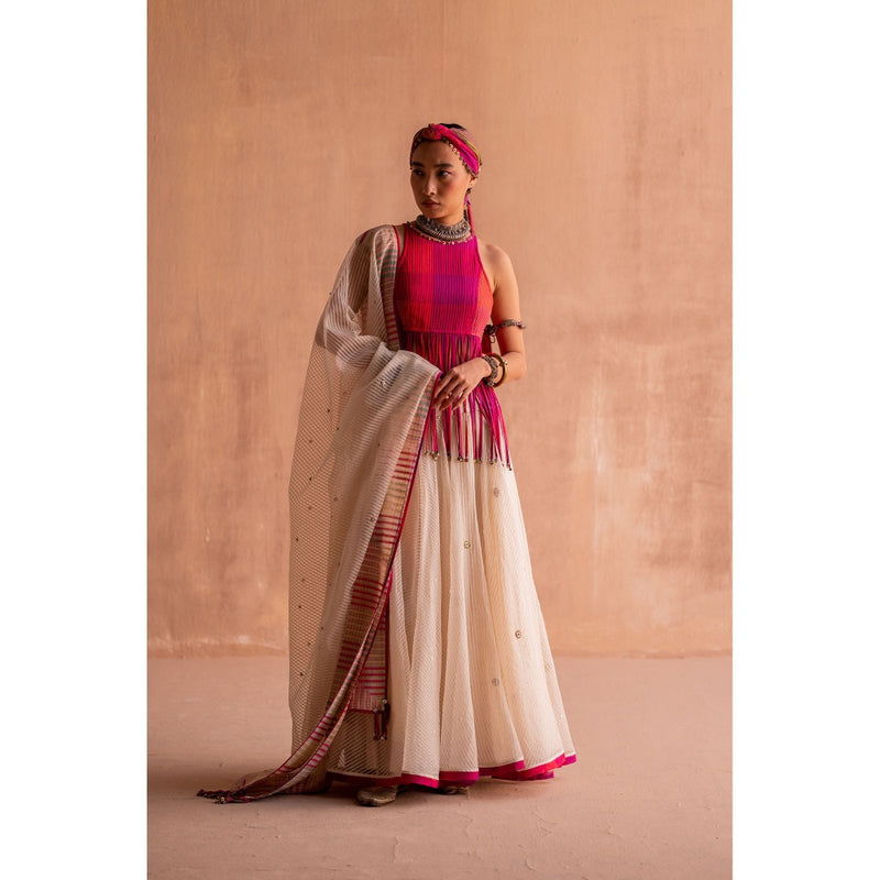 SWATTI KAPOOR Rani Pink Printed Top