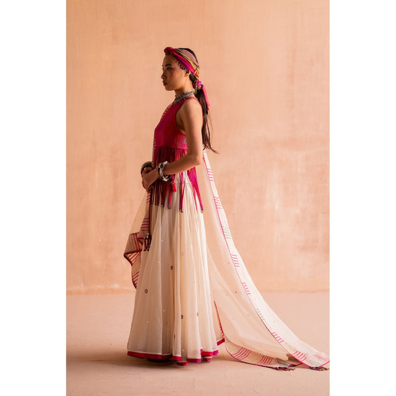 SWATTI KAPOOR Rani Pink Printed Top