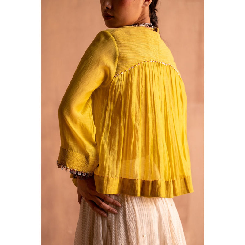 SWATTI KAPOOR Nimbu Yellow Solid Top