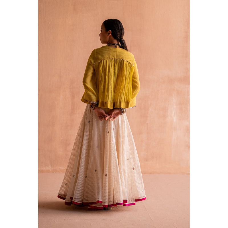 SWATTI KAPOOR Nimbu Yellow Solid Top