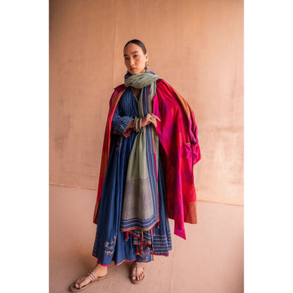 SWATTI KAPOOR Rani Pink Printed Ethnic Jacket