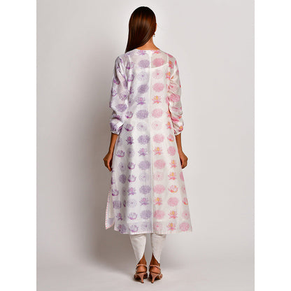 Swati Vijaivargie In Bloom Multicolor Floral Kurta With Dhoti Pants (Set of 2)