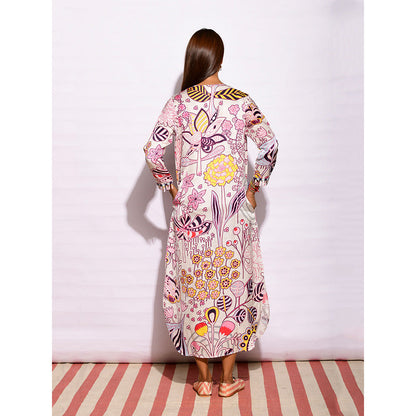 Swati Vijaivargie In Bloom Multicolor Jaal Shirt Dress