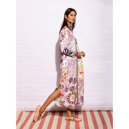 Swati Vijaivargie In Bloom Multicolor Jaal Shirt Dress