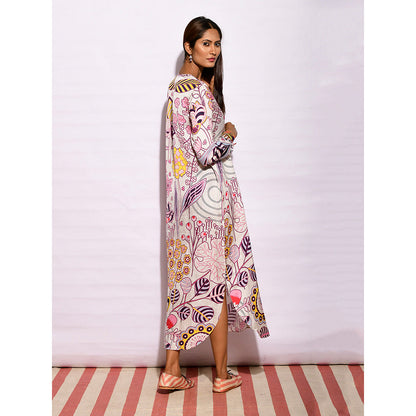 Swati Vijaivargie In Bloom Multicolor Jaal Shirt Dress