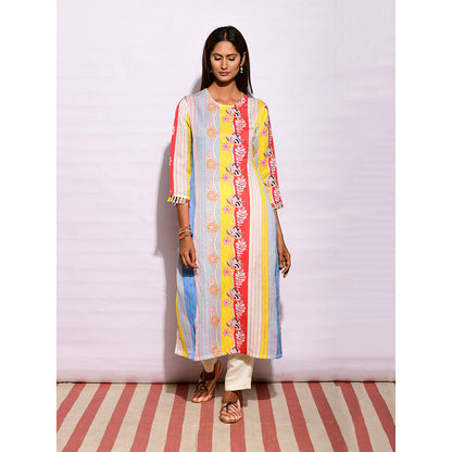 Swati Vijaivargie In Bloom Multicolor Printed Kurta