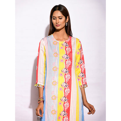 Swati Vijaivargie In Bloom Multicolor Printed Kurta