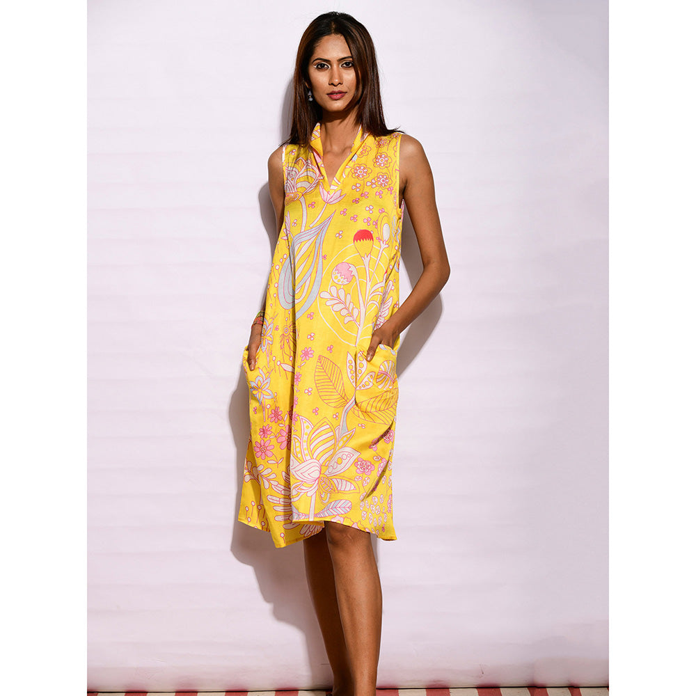 Swati Vijaivargie In Bloom Yellow Printed Dress
