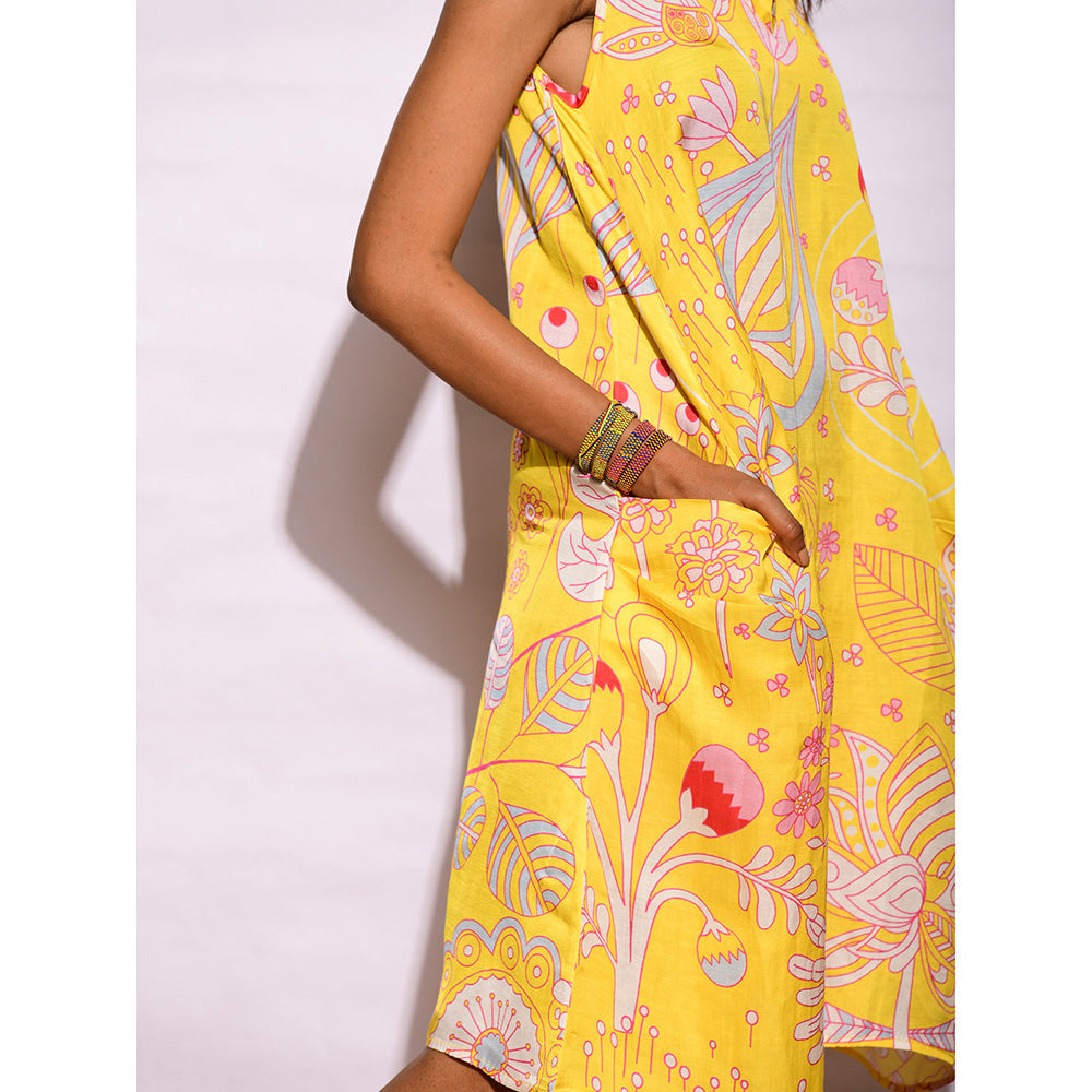 Swati Vijaivargie In Bloom Yellow Printed Dress