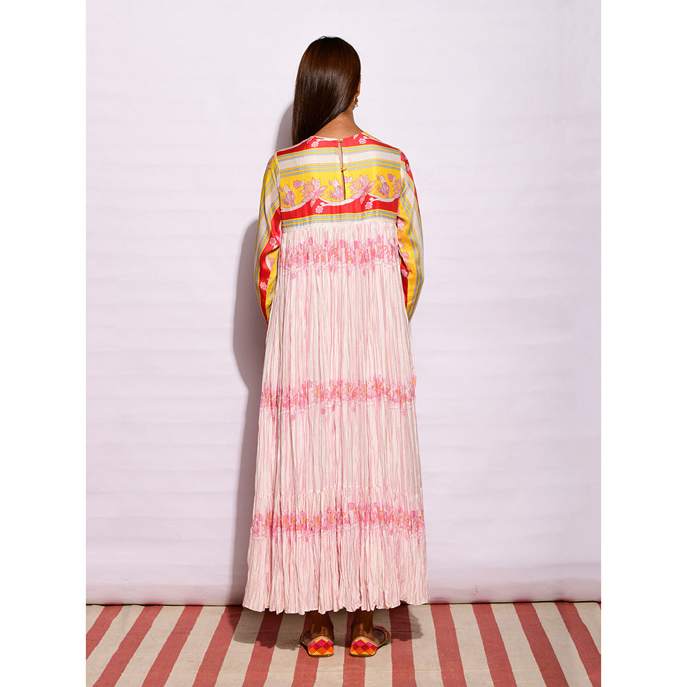 Swati Vijaivargie In Bloom Multicolor Printed Crushed Dress