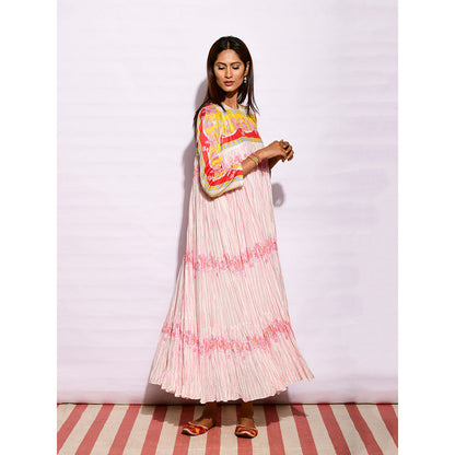 Swati Vijaivargie In Bloom Multicolor Printed Crushed Dress