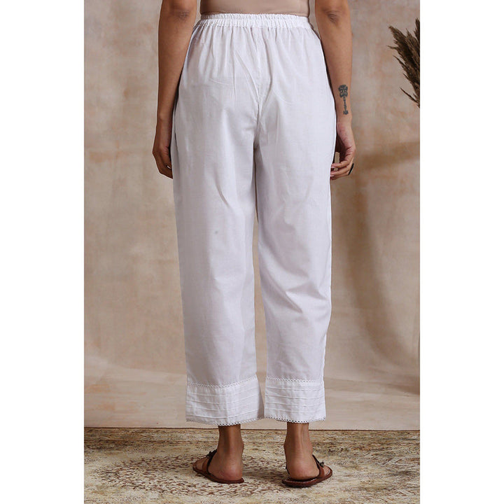 TAHILIYA White Cotton Farsi Pants