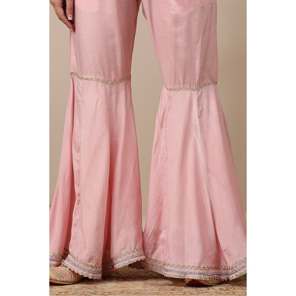 TAHILIYA Pink Cotton Silk Sharara