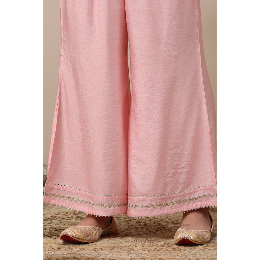 TAHILIYA Pink Cotton Silk Palazzos