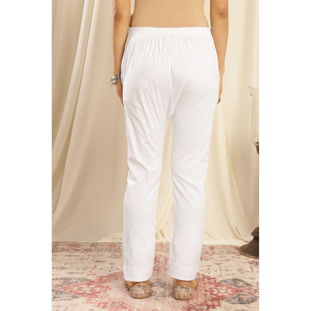 TAHILIYA White Chikankari Pants