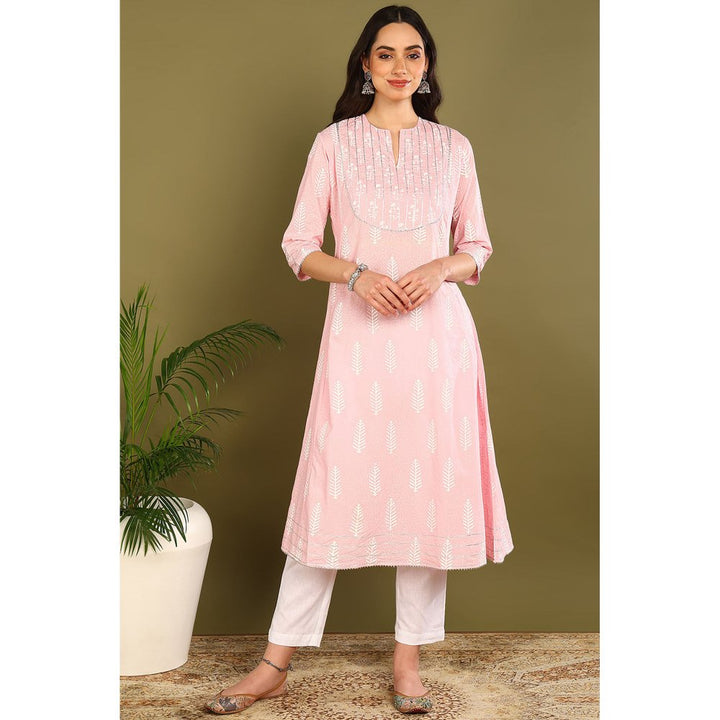 TAHILIYA Pink A Line Kurta