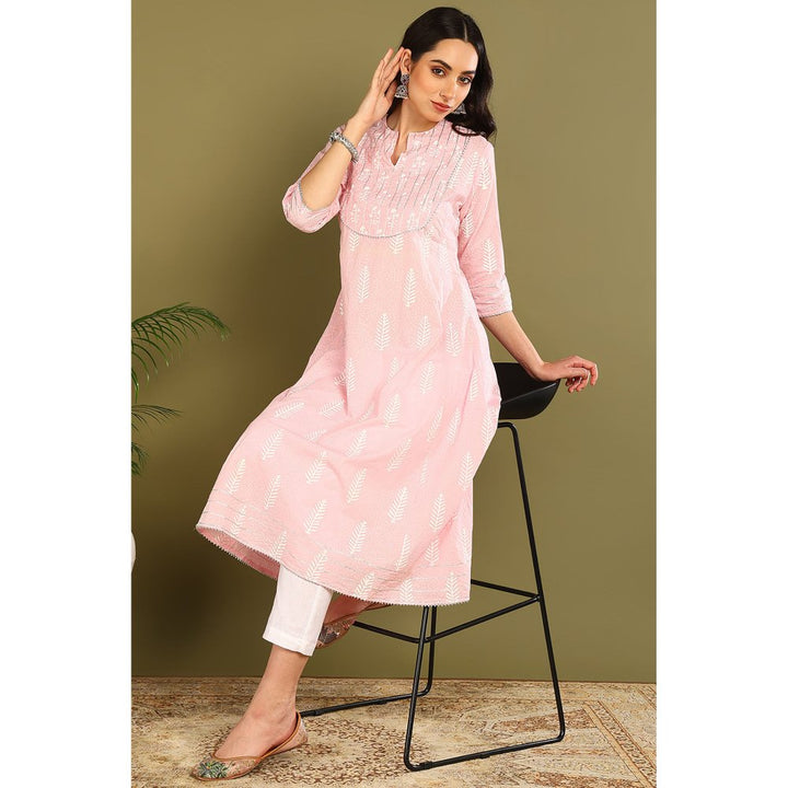 TAHILIYA Pink A Line Kurta