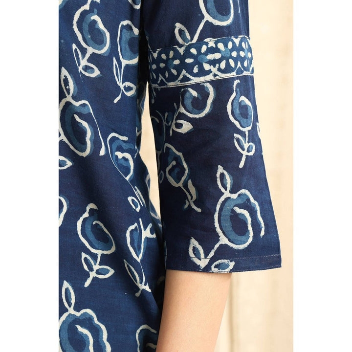 TAHILIYA Indigo Blue Straight Kurta