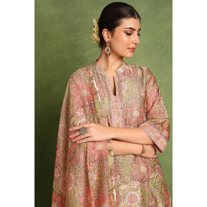 TAHILIYA Green Chanderi Silk Kurta